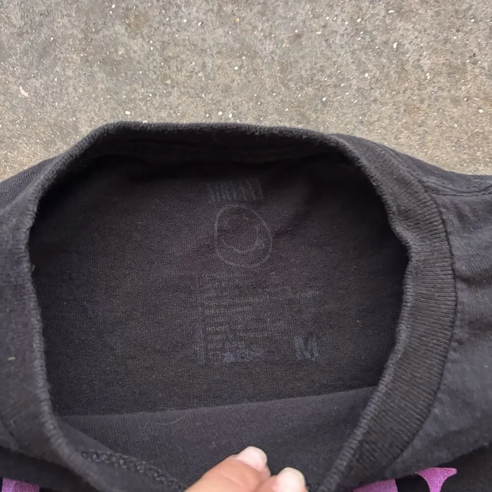 Nirvana Smiley T Shirt Black Pink Yellow Urban Outfitters Size Medium Unisex - Picture 4 of 5